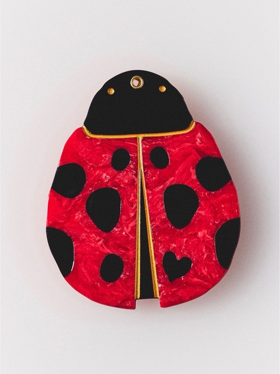 Anthropologie Other - Ladybug Handpainted Compact Mirror - Solar Eclipse - Anthropologie - Great Gift!